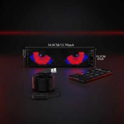 AutoEdge LED Display - Logo Top Right, No Pixel Text